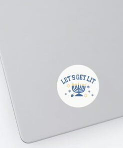 Let's Get Lit Hanukkah Stickers