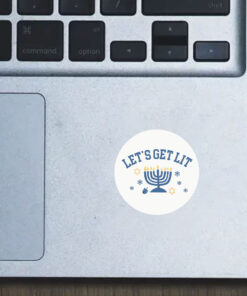 Let's Get Lit Hanukkah Stickers