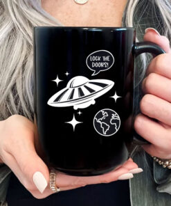 Lock the Doors UFO Mug Coffee