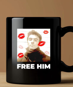 Luigi Mangione Free Him lips Mug Coffee