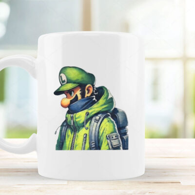 Luigi Mansion Patron Saint Mario Mug Coffee