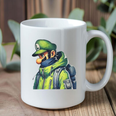 Luigi Mansion Patron Saint Mario Mug Coffee