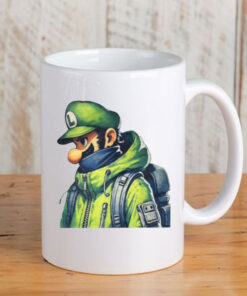 Luigi Mansion Patron Saint Mario Mug Coffee