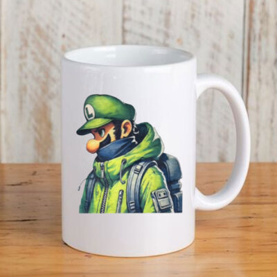 Luigi Mansion Patron Saint Mario Mug Coffee