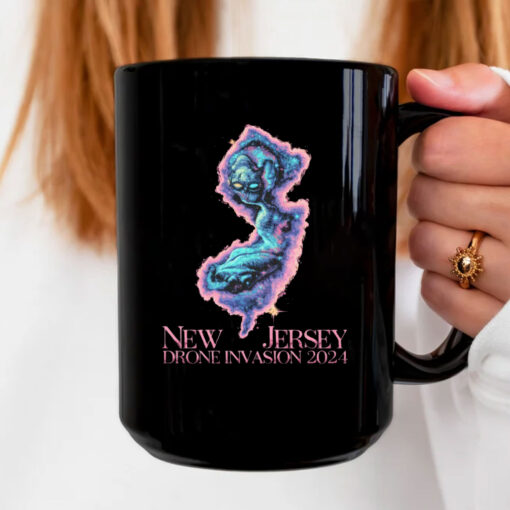 NJ New Jersey Drone Invasion 2024 Mug Coffee