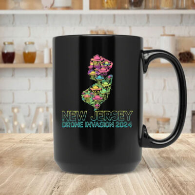 New Jersey Drone Invasion Mug Coffee 2024