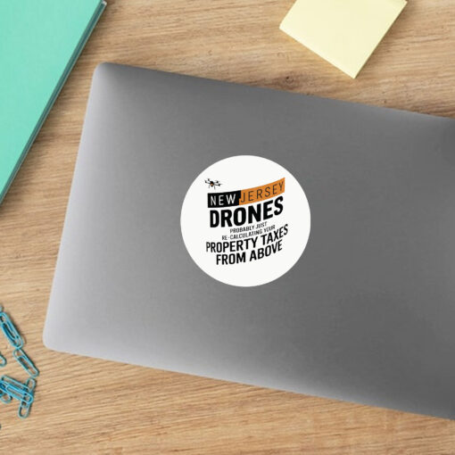 New Jersey Drones - Tax Protest Stickers