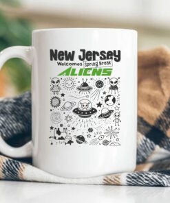 New Jersey Welcomes Spring Break Aliens 2024 Mug Coffee