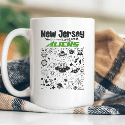 New Jersey Welcomes Spring Break Aliens 2024 Mug Coffee