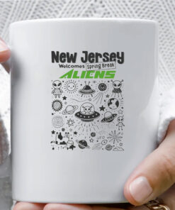 New Jersey Welcomes Spring Break Aliens 2024 Mug Coffee