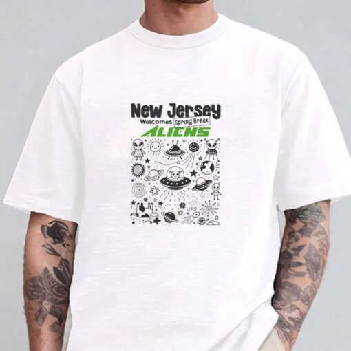 New Jersey Welcomes Spring Break Aliens 2024 T-Shirts