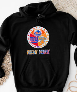 New York Teams logo mashup NY Knicks NY Giants NY Mets T-shirt 20243