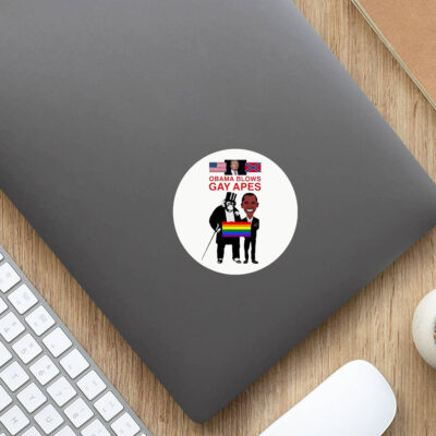 OBAMA BLOWS GAY APES Stickers