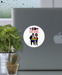 OBAMA BLOWS GAY APES Stickers