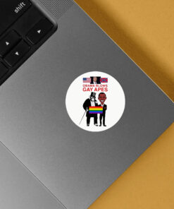 OBAMA BLOWS GAY APES Stickers