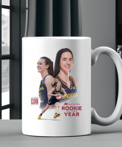 Official Caitlin Clark Indiana Fever WNBA 2024 The Unanimous Associated Press Rookie Of The Year Mug2