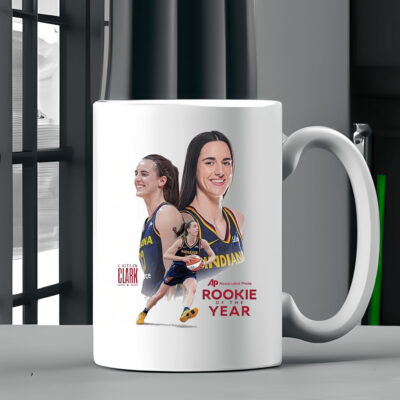 Official Caitlin Clark Indiana Fever WNBA 2024 The Unanimous Associated Press Rookie Of The Year Mug2