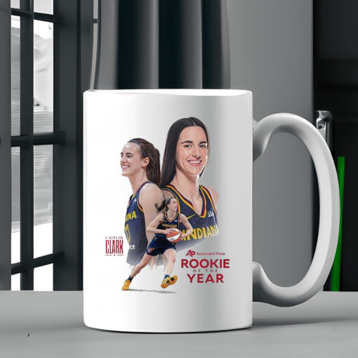 Official Caitlin Clark Indiana Fever WNBA 2024 The Unanimous Associated Press Rookie Of The Year Mug2