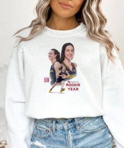 Official Caitlin Clark Indiana Fever WNBA 2024 The Unanimous Associated Press Rookie Of The Year T-Shirt1