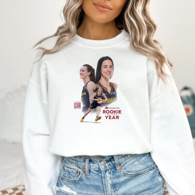 Official Caitlin Clark Indiana Fever WNBA 2024 The Unanimous Associated Press Rookie Of The Year T-Shirt1