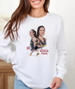 Official Caitlin Clark Indiana Fever WNBA 2024 The Unanimous Associated Press Rookie Of The Year T-Shirt2