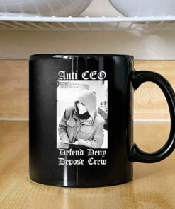 Official Free Luigi Mangione Anti CEO Defend Deny Depose Crew Mug Coffee