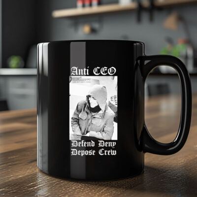 Official Free Luigi Mangione Anti CEO Defend Deny Depose Crew Mug Coffee