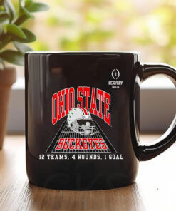 Ohio State Buckeyes College Football Playoff 12 Teams 4 Rounds 1 Goal Mug1