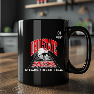 Ohio State Buckeyes College Football Playoff 12 Teams 4 Rounds 1 Goal Mug2