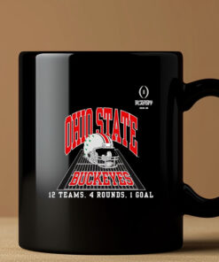 Ohio State Buckeyes College Football Playoff 12 Teams 4 Rounds 1 Goal Mug3