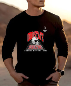 Ohio State Buckeyes College Football Playoff 12 Teams 4 Rounds 1 Goal T-shirt2