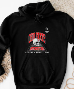 Ohio State Buckeyes College Football Playoff 12 Teams 4 Rounds 1 Goal T-shirt3