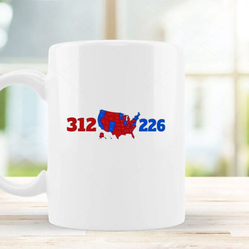 Red Wave Election Map 312-226 Mug Coffee