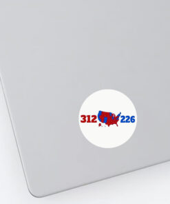 Red Wave Election Map 312-226 Stickers