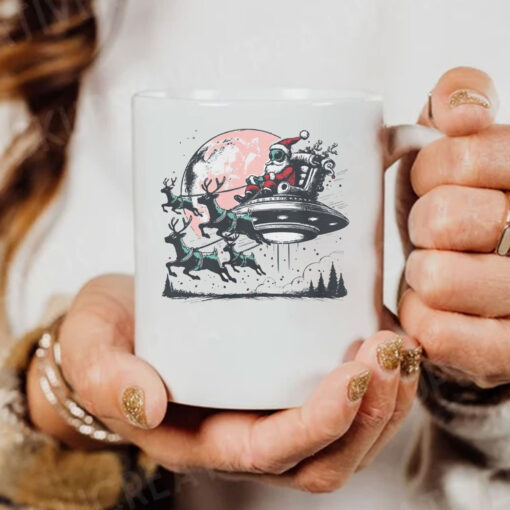 Retro Alien Santa Mug Coffee