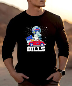 Snoopy driving car snow Buffalo Bills T-shirt 20242