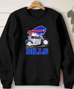 Snoopy riding motorcycle Buffalo Bills T-shirt 20241