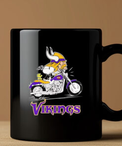 Snoopy riding motorcycle Minnesota Vikings Mug 20243