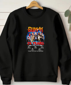 Sum 41 29 years 1996 2025 thank you for the memories T-shirt 20241