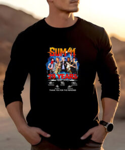 Sum 41 29 years 1996 2025 thank you for the memories T-shirt 20242