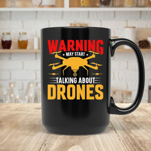 Talking About Drones Mug Coffee