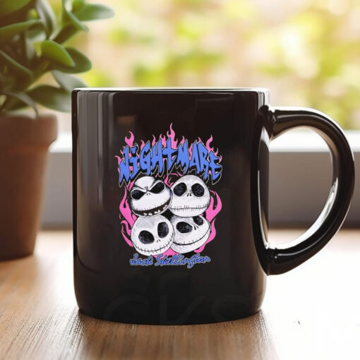 The Nightmare Before Christmas Jack heads flame Mug 20241