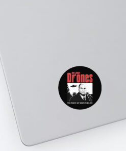 Tony Soprano New Jersey Drones This Fucking Guy Wants To Believe Stickers