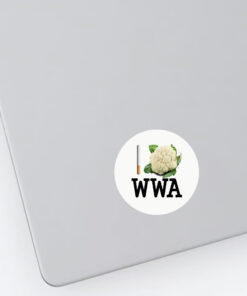 Trójkąt Warszawski Biały Sticker