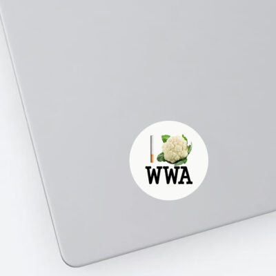 Trójkąt Warszawski Biały Sticker