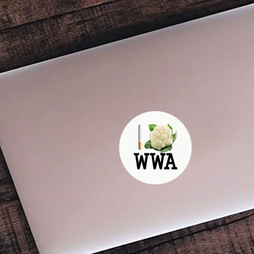 Trójkąt Warszawski Biały Sticker