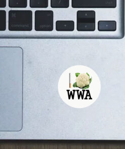 Trójkąt Warszawski Biały Sticker