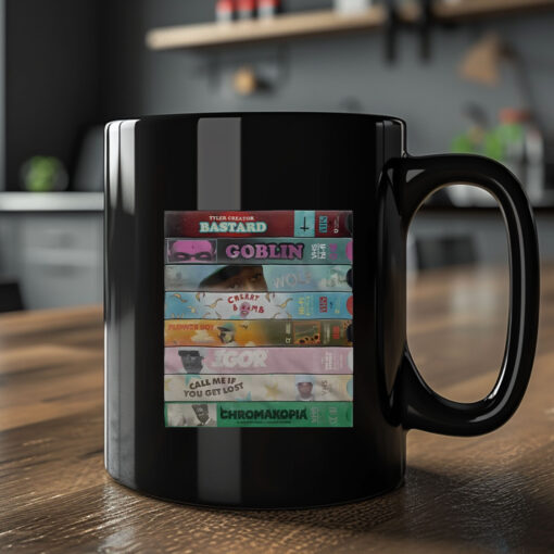 Tyler The Creator VHS Discography Mug 20242