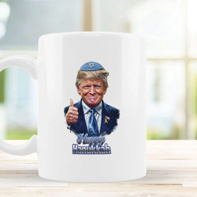 Ugly Hanukkah Mug Coffee - Funny Donald Trump 