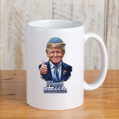 Ugly Hanukkah Mug Coffee - Funny Donald Trump 